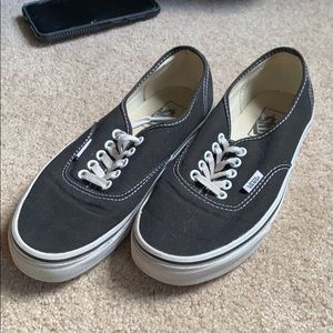 Vans Authentic Black and White Shoes